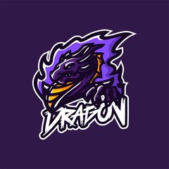 dragon premium mascot logo template