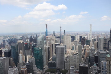 Fototapeta na wymiar New York City view from the Rockefeller Center.