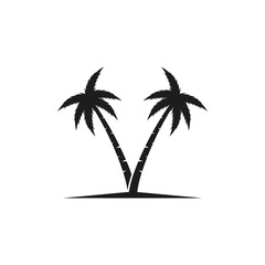 Palm tree summer illustration