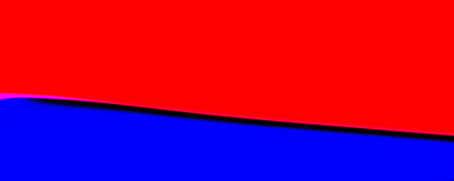 red and blue paint splashes