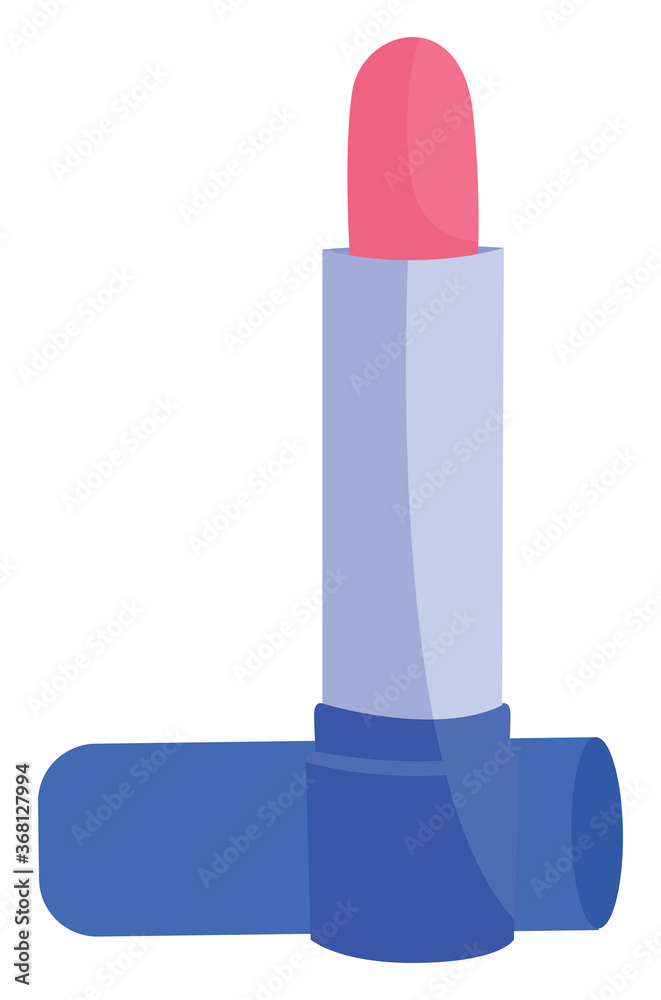 Sticker Red lipstick, illustration, vector on white background