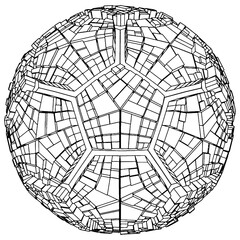 Abstract Urban City Football Soccer Globe Construction Structure Vector