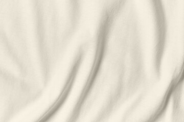 Texture and background of crumpled white fabric