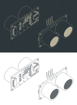 Ultrasonic Sensor For Robotics Drawings