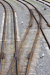 the railway goes on the ground