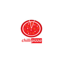 Pizza Chili icon vector design template