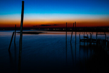 Obraz premium sunset at the pier