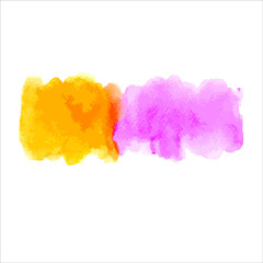 watercolor splashes of paint on white. vector illustration