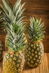 Fototapeta premium Fresh whole pineapples