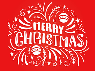 red christmas design vector illustration and wallpaper design