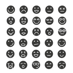 Emoticons glyph icon set
