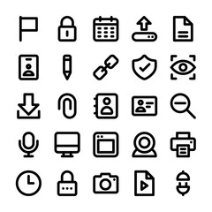 User Interface Bold Line Icons