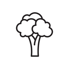 Broccoli icon vector illustration.