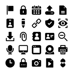 User Interface Glyph Icons