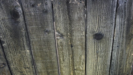 Old Wood Fence with Discoloration