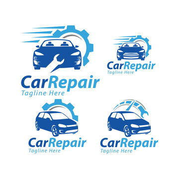 Car Repair Logo Design, Vector, Icon, Symbol
