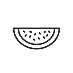 Watermelon icon vector illustration.