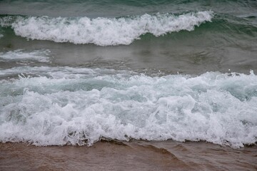Waves in Lake Michigan - horizontal