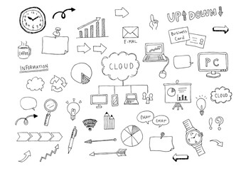 	ビジネスイラストセット（手描き）