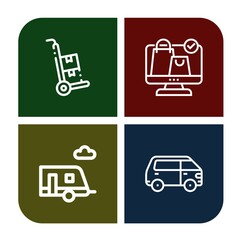 delivery icon set