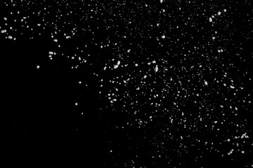 Black background made with white powder