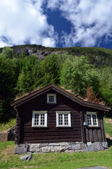 Fototapeta na wymiar Vintage historical buildings.Telemark. Norway