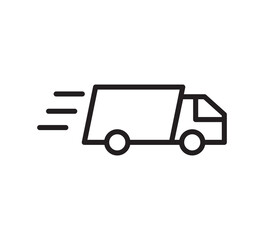 Shipping icon vector logo design template