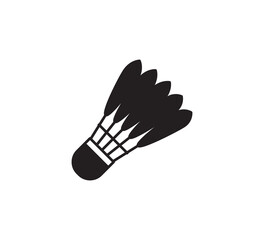 Shuttlecock icon flat style illustration