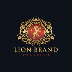 Heraldry Lion Brand logo Design