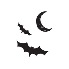 bats flying at night