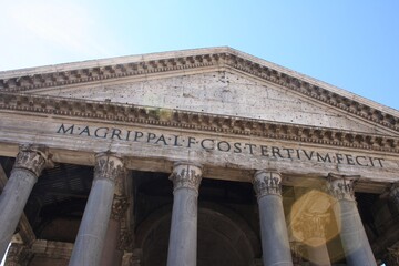 roman forum rome italy, detail, roman, script