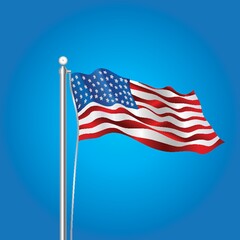 Obraz premium american flag