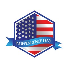 american independence day label