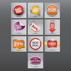set of sale icons