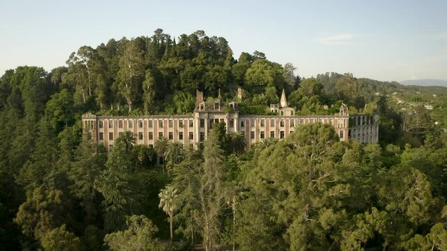 The abandoned Palace of Smetskoy (Sanitarium) in the de facto region of Abkhazia.