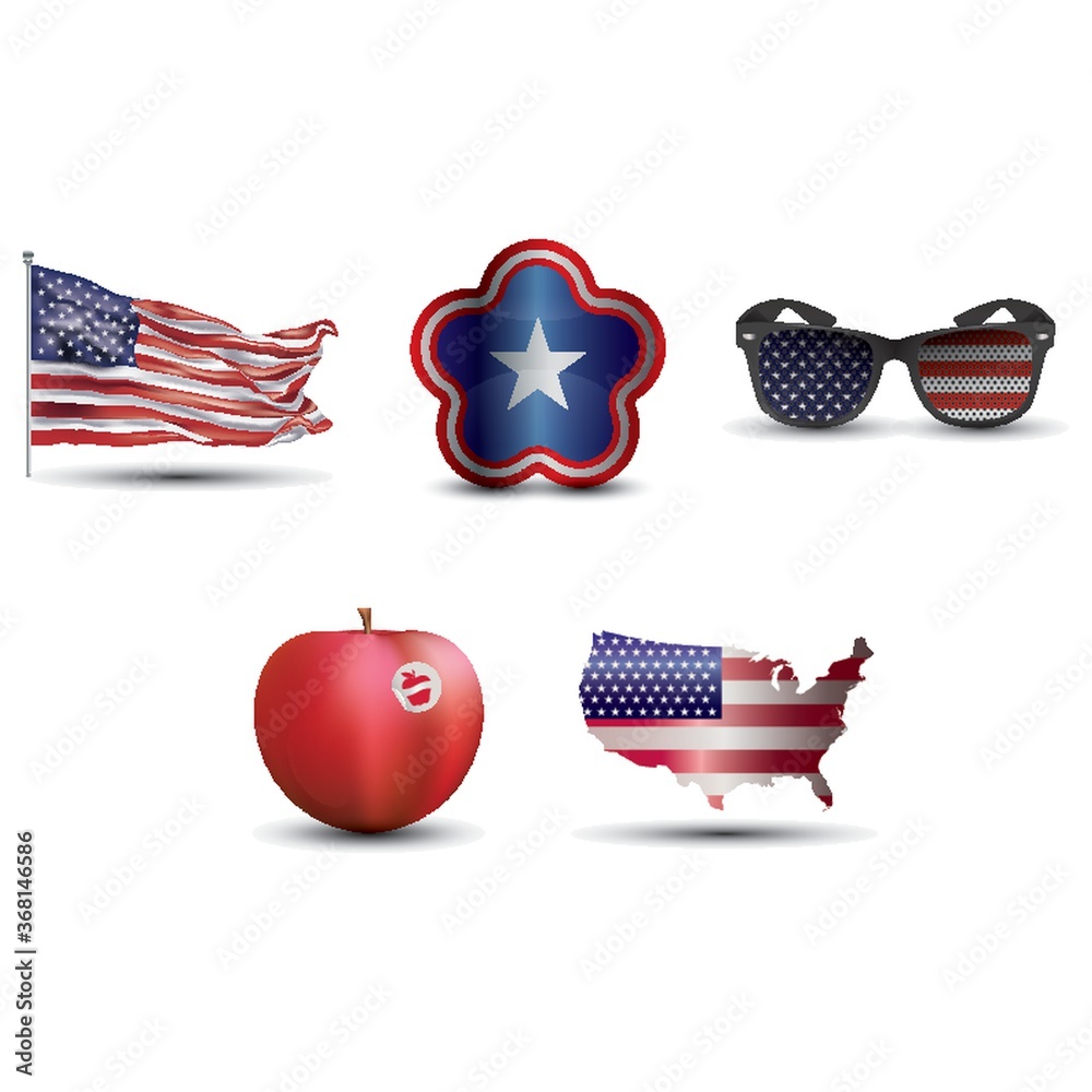 Canvas Prints usa icon set