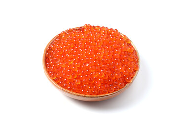 Salmon roe marinated in soy sauce The Japanese language is called ikura.