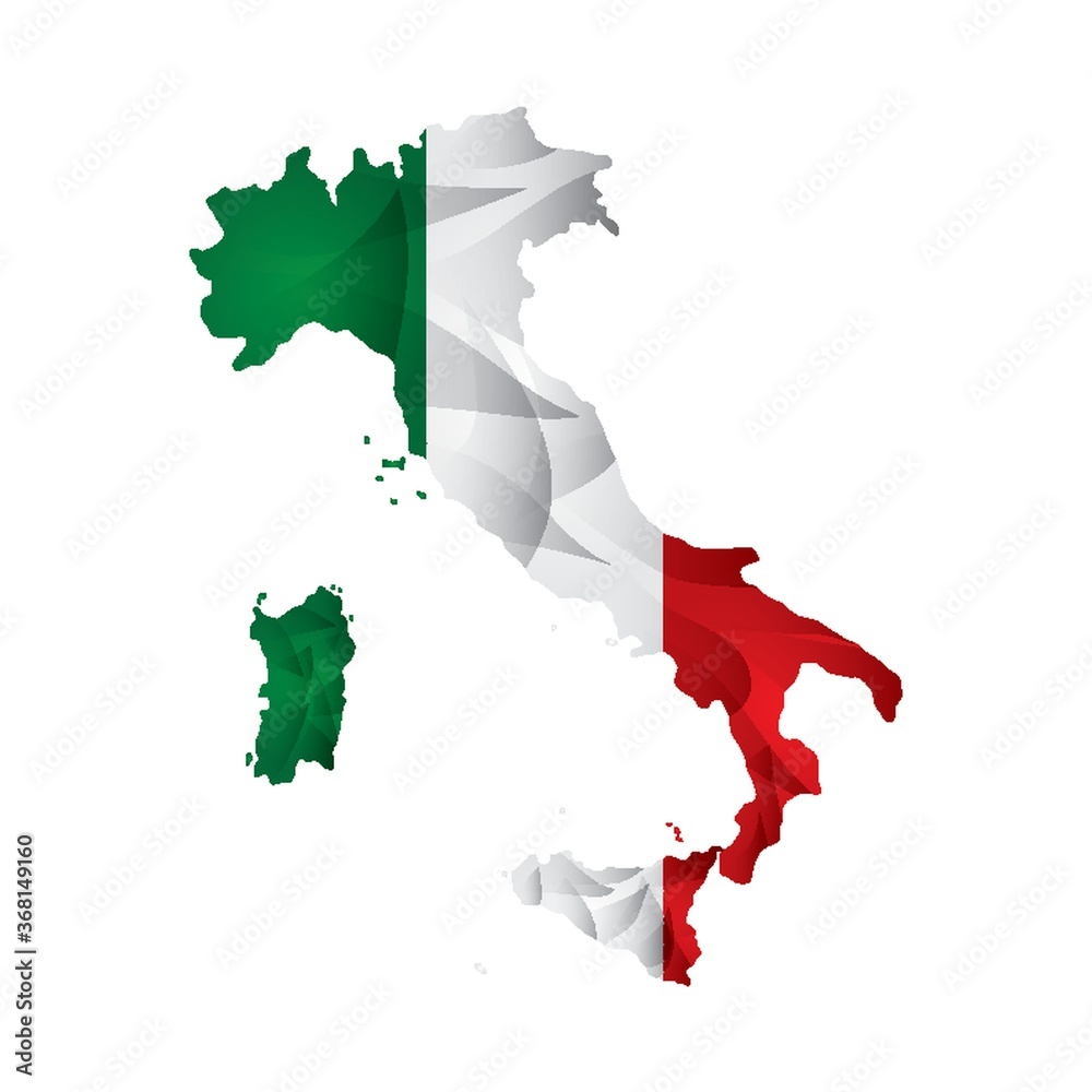 Sticker italy map