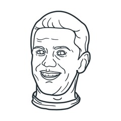 smiling man expression