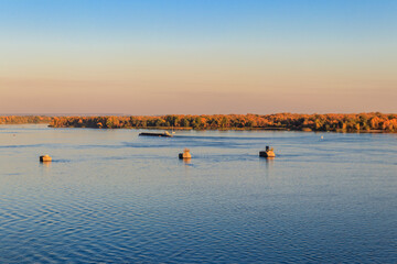 View on the river Dnieper on autumn