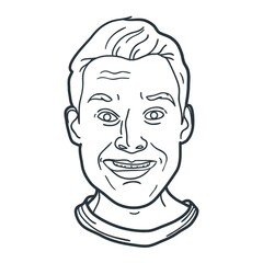 smiling man expression