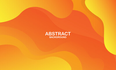 Colorful geometric background. Orange elements with fluid gradient. Dynamic shapes composition. Eps10 vector