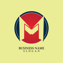 M Letter Logo Template