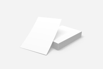 A4 Stack of white papers mock up