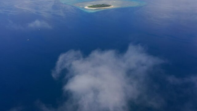 Flying Through Cloud Approach to Mantigue Island Drone