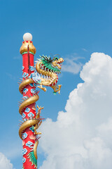 China dragon, Chinese temple in thailand.