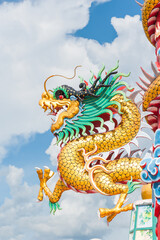 China dragon, Chinese temple in thailand.