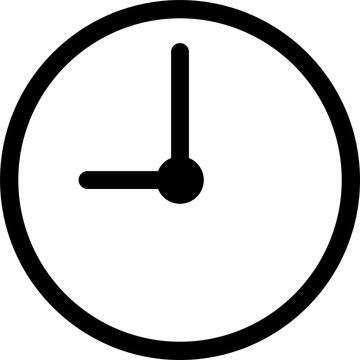 シンプルな時計のピクトグラム