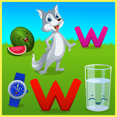 letter w for kids learning