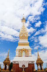 Naklejka premium Wat Phra That Phanom, most sacred temple of Nakhon Phanom - Thailand